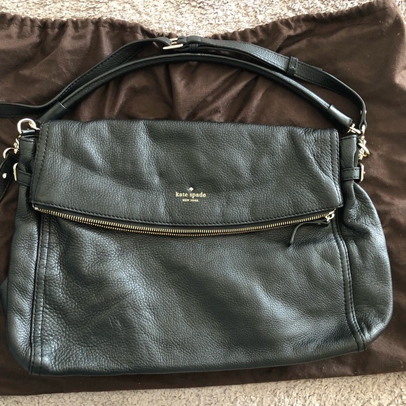 Large Leather Kate Spade Satchel Hobo